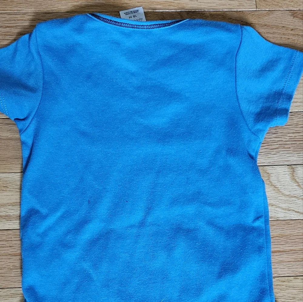 NFL Team Apparel Baby One Piece Carolina Pathers Blue Bodysuit 18M Tackle